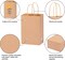 60pcs Small Gift Bags, 5.25x3.2x8in Brown Paper Bags with Handles Bulk for Gift, Shopping, Birthday, Wedding, Business Party (Kraft)
